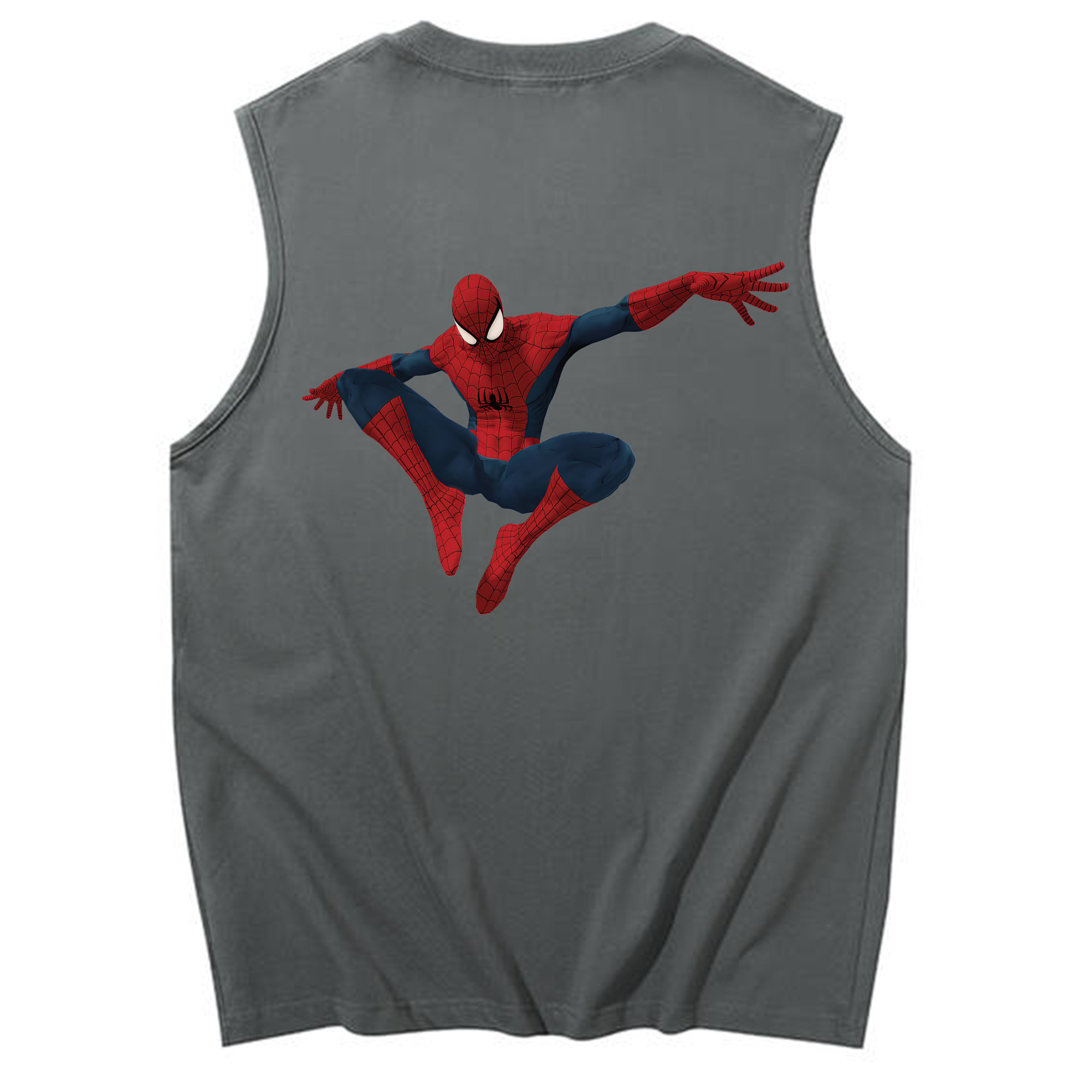 （画像用） Spider Man スパイダーマン コットン100％タンクトップ（背面プリント）